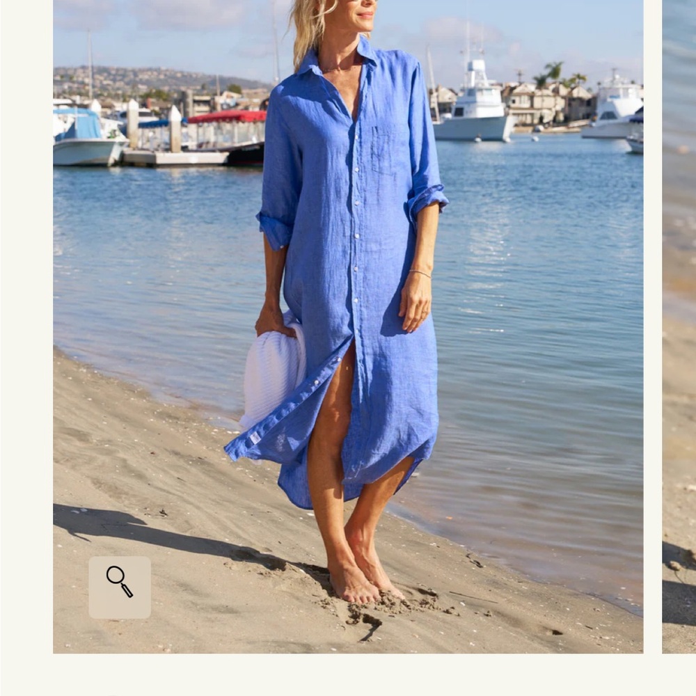 Frank and Eileen chambray linen dress, used